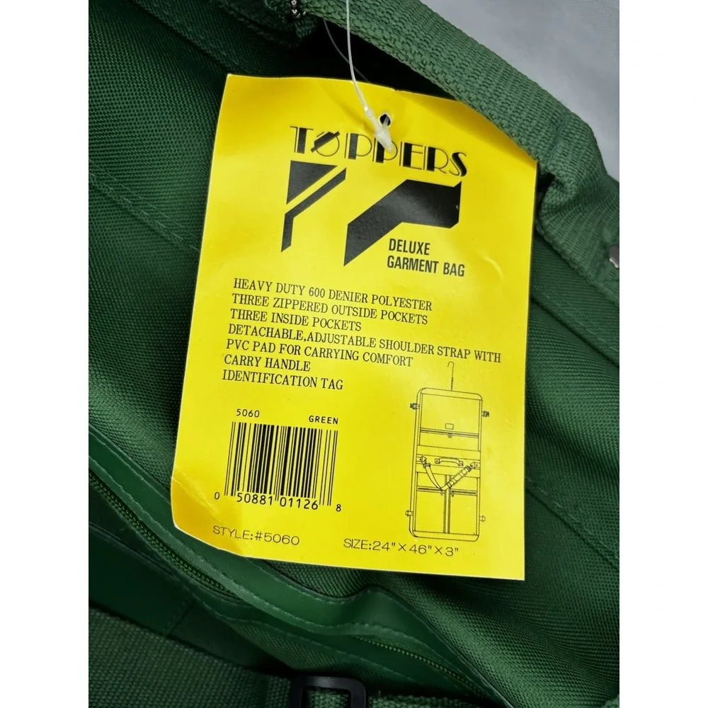 Hornitos Sauza Tequila -Deluxe Garment Bag- Handle- Heavy Duty- Outside Pockets